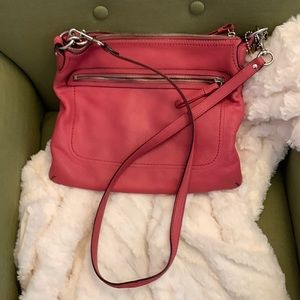 Hot pink Coach crossbody bag, shoulder bag